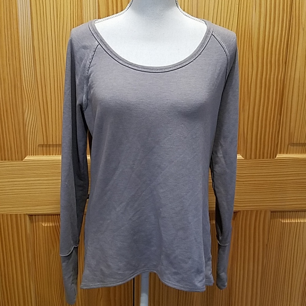 EUC Athleta French Terry High-Low Top M